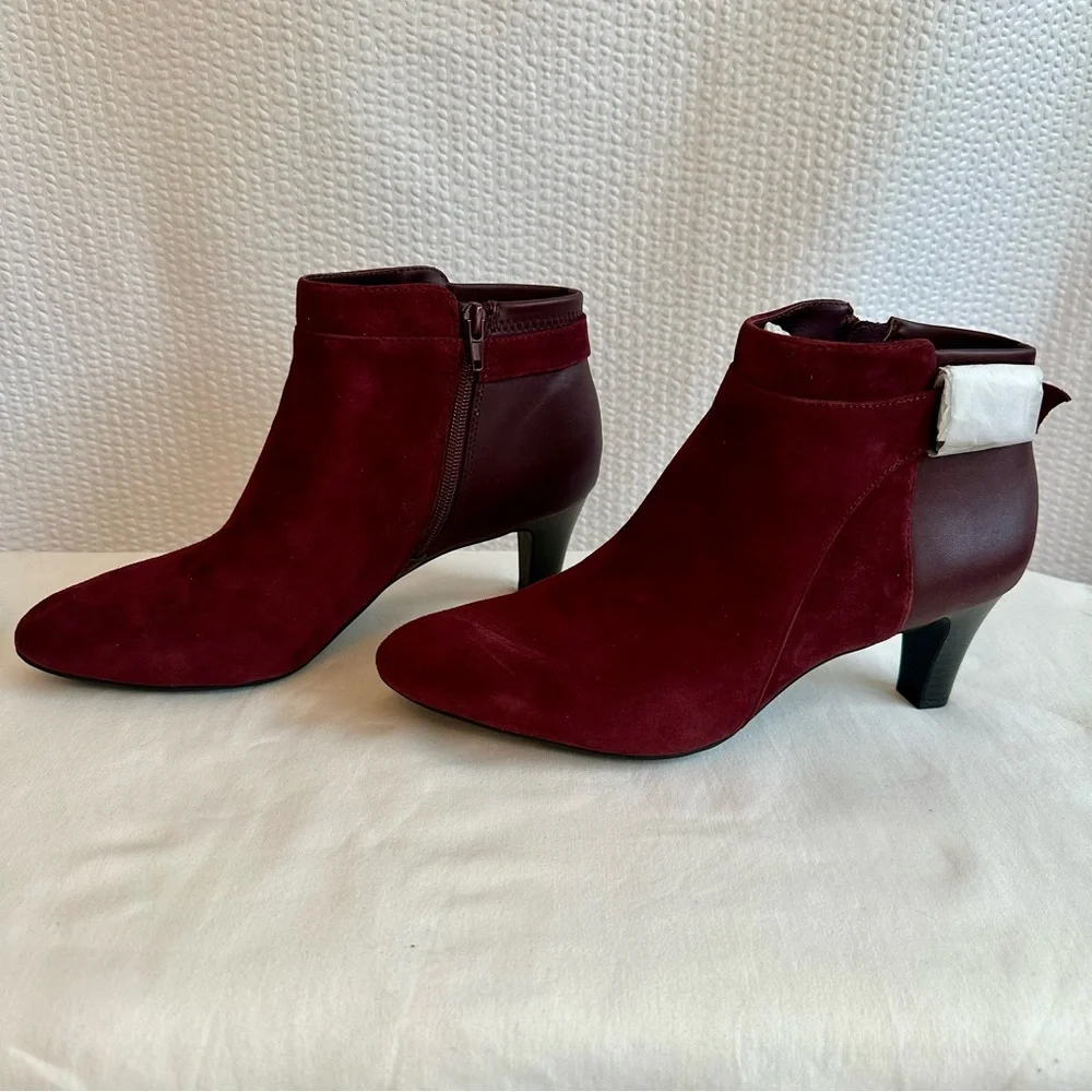 Alfani burgundy suede